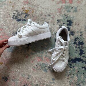 Adidas White Platform Sneakers - Women’s